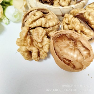 新疆特产纸皮核桃新货皮薄肉质饱满老少皆宜送夹子 核桃500g
