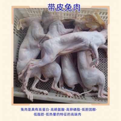 兔肉 带皮兔 烫皮兔 厂家直销