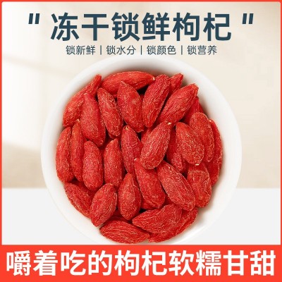 宁夏头茬冻干锁鲜枸杞500gFD冻干枸杞开袋即食原料批发OE M代发