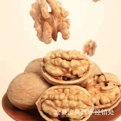 新货薄皮核桃 新疆阿克苏幸福大核桃 5斤散装 原味生核桃干果零食
