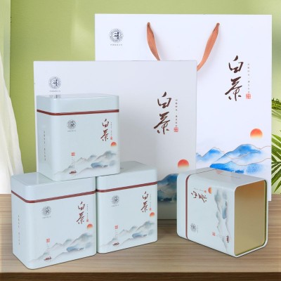 白茶礼盒装2022年新茶明前特级500g正宗原产高山珍稀绿茶
