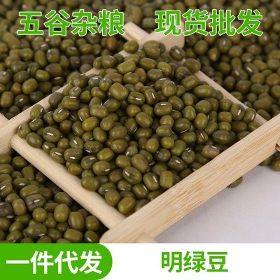 农家绿豆 ----绿豆汤原料 ---杂粮散装东北明绿豆批发-量大价优