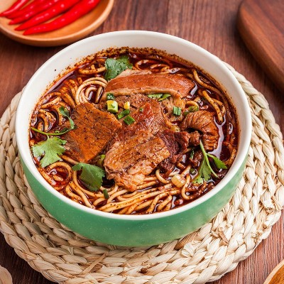 襄梦海带面185克/盒襄阳湖北特产早餐速食红油豆腐窝子面碱面面条
