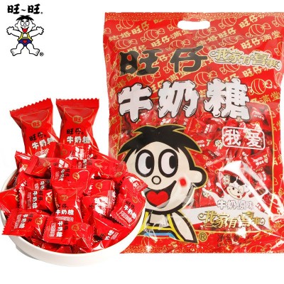 旺旺仔牛奶糖软糖袋装结婚喜糖奶糖散装零食春节过年新年年货糖果
