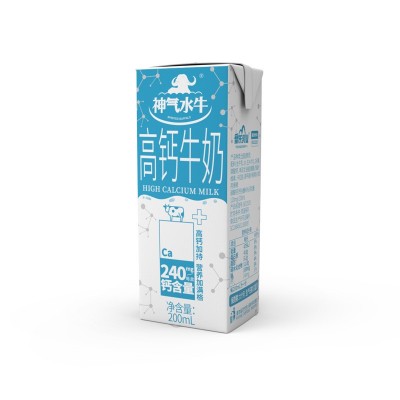 皇氏乳业 神气水牛高钙奶 200ml*15盒甜奶学生营养早餐一件代发