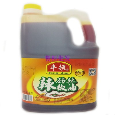 丰顿辣椒油5L 非顿可辣椒油 桶装红油 香辣风味凉拌烧烤香辣调料