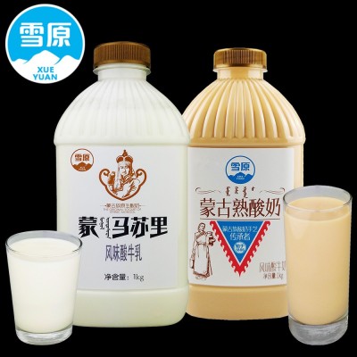 兰格格雪原蒙马苏里蒙古熟酸奶特产网红炭烧烤牛奶乳酸益生菌批发