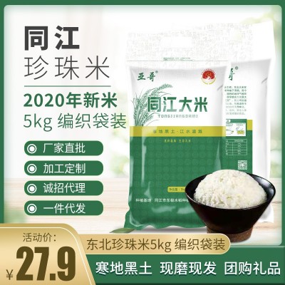 2022年新米黑龙江圆粒珍珠米十斤装 东北特产大米5kg会销礼品直批