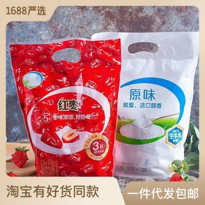 原味红枣益生菌发酵儿童学生早餐生牛乳酸奶新日期大包家庭装
