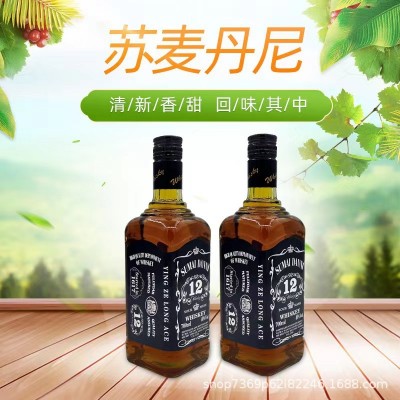 厂家批发苏麦丹尼12年威士忌洋酒可乐桶700ML洋酒量大咨询客服