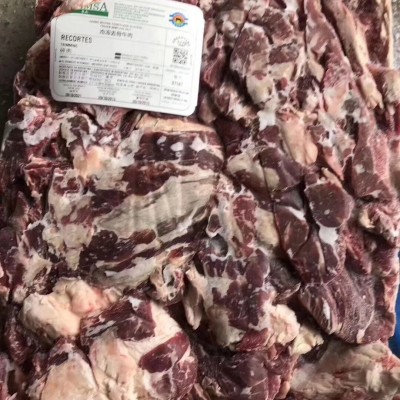 巴西进口80比例牛碎肉冷冻去骨牛肉生鲜餐饮食材厂家货源直供批发
