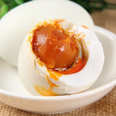 云邮牌高邮咸鸭蛋65克红沙油鲜细嫩熟流油黄泥牛油非海鸭蛋