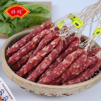 广式腊肠 切肉肠 广东特产腌制风干广式风味 腊味蒸饭 煲仔饭
