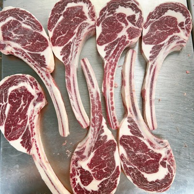 澳洲无生长促进剂原切批发牛肉558厂谷饲安格斯M3+战斧牛排烤肉