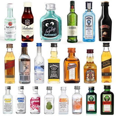 迷你洋酒小酒版威士忌便利店调酒基酒伏特加网红小瓶酒伴烘培50ml