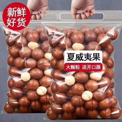 直播代发夏威夷果大颗粒奶油味坚果开口夏威夷果250克袋装