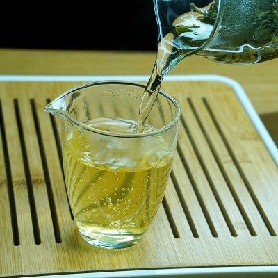 绿茶茶叶2023新茶浓香型高山云雾散装炒青生态口粮茶石门绿茶100g