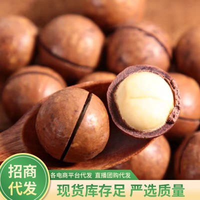 【严选】代发夏威夷果薄皮奶油味坚果零食250g 大颗粒坚果手剥夏
